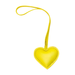 Yellow Leather Heart Bag Charm