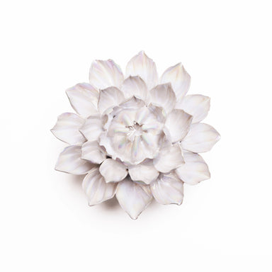 Dahlia Ivory Ceramic Flower