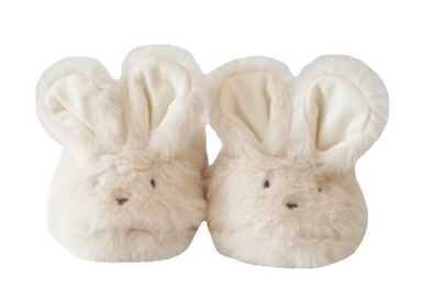 Ivory Luxe Bunny Booties