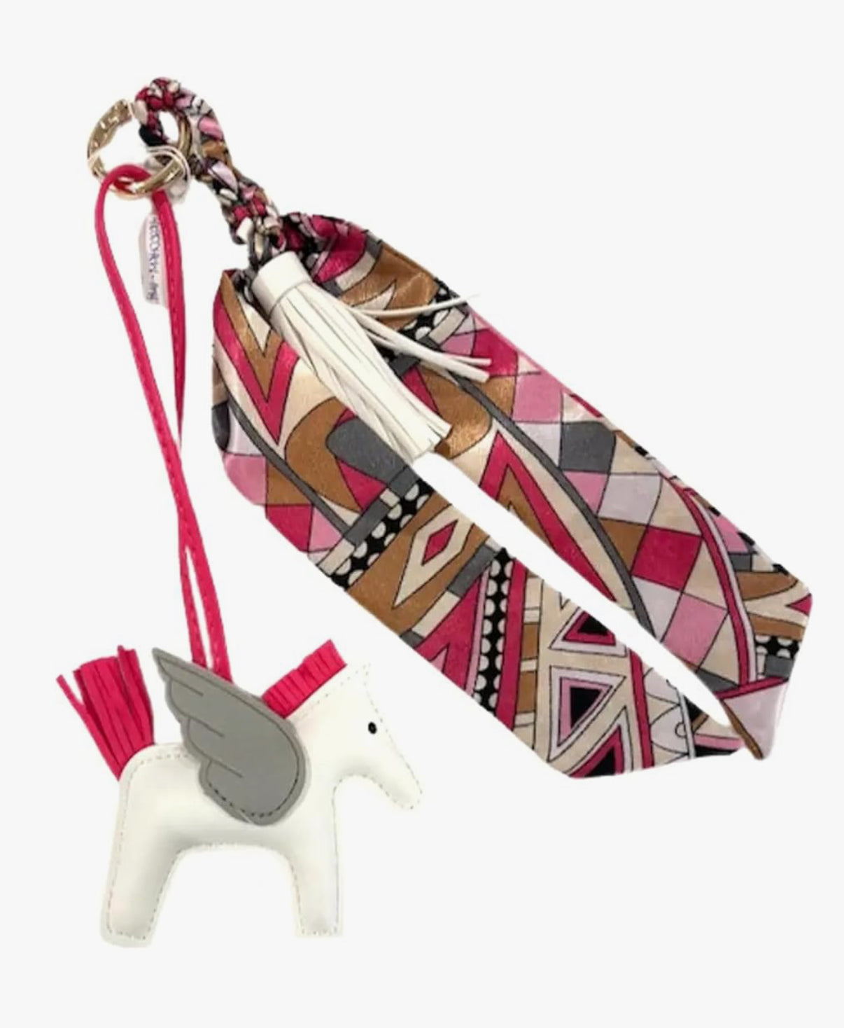 White Horse Charm with Scarf