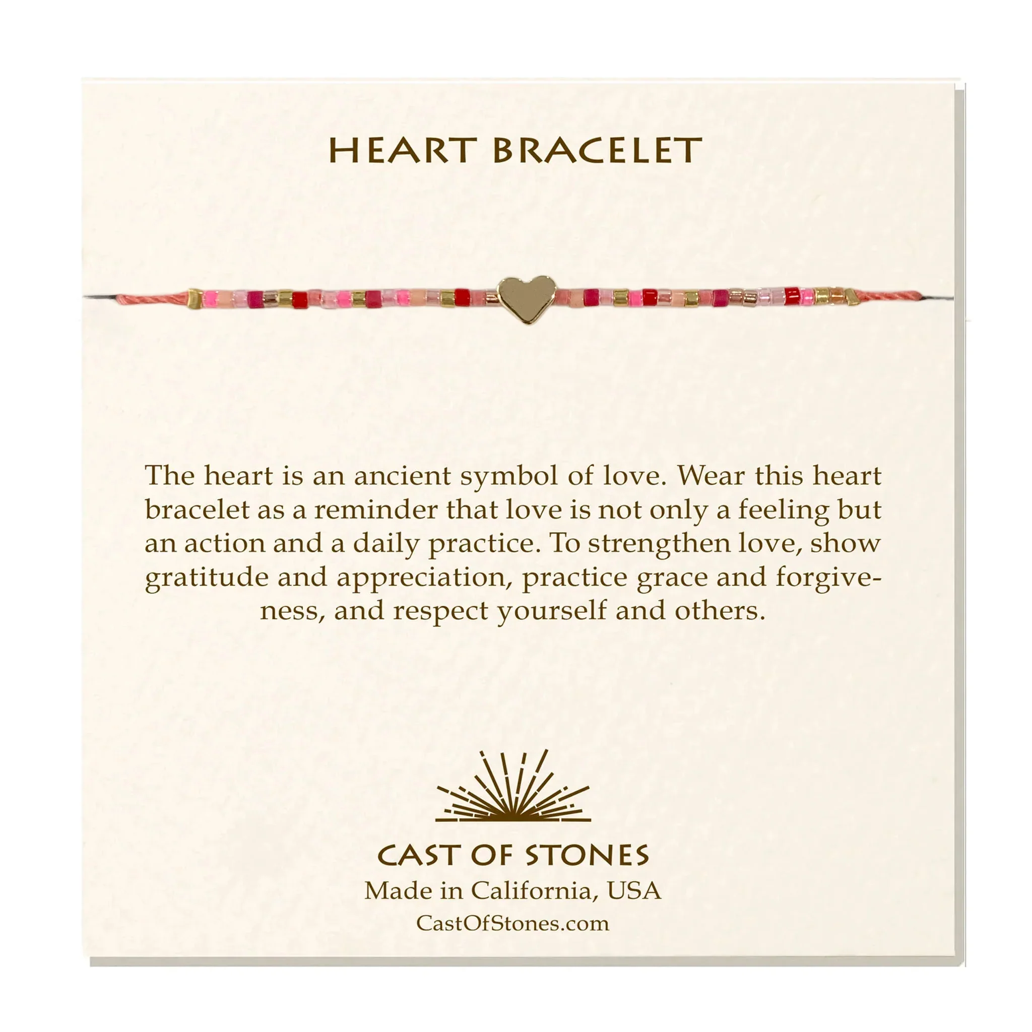 Pink Candy Heart Bracelet