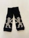 Black Grey Lion Cashmere Gloves