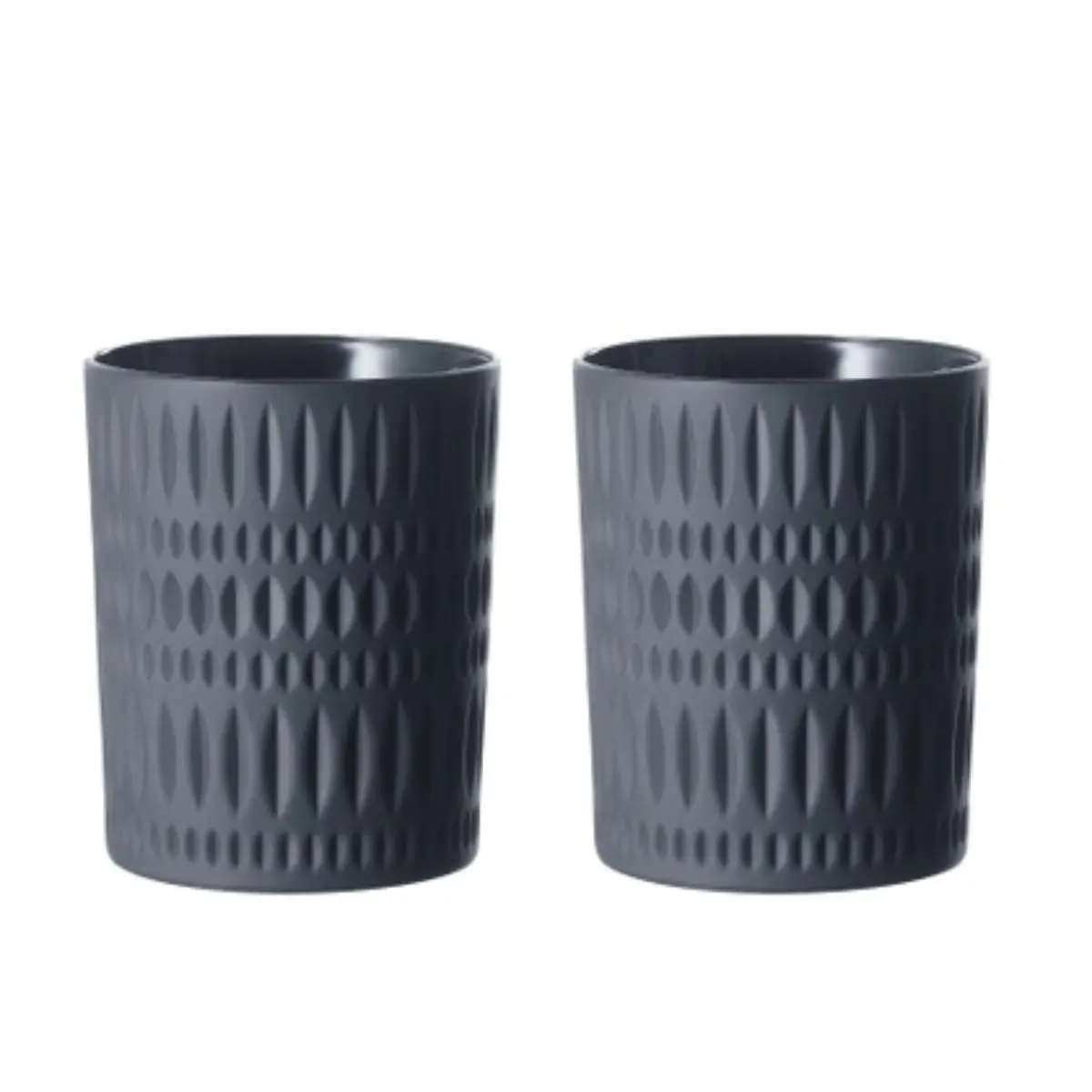 Black Ethno Whiskey Tumbler Set/2