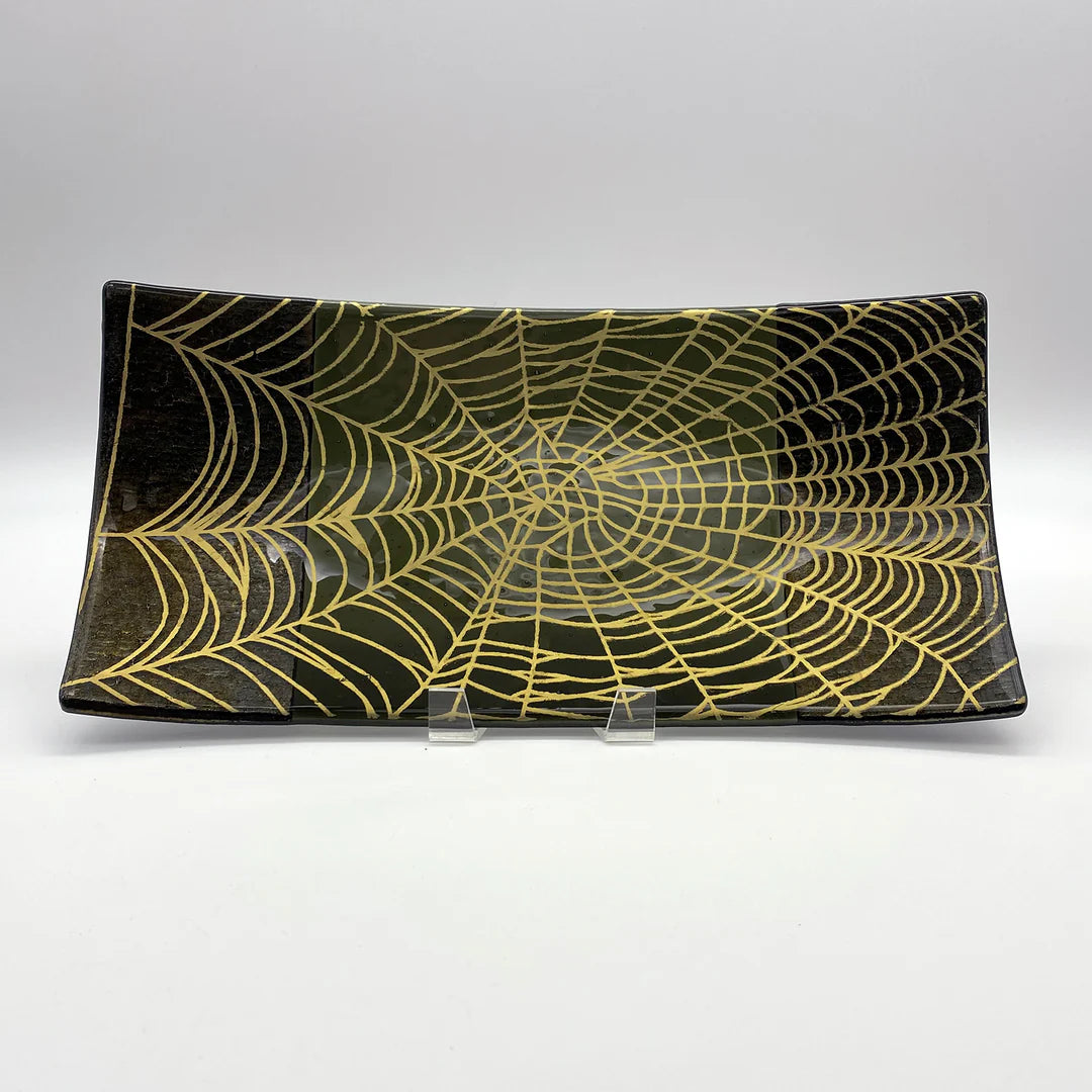 Web Platter Black and Gold