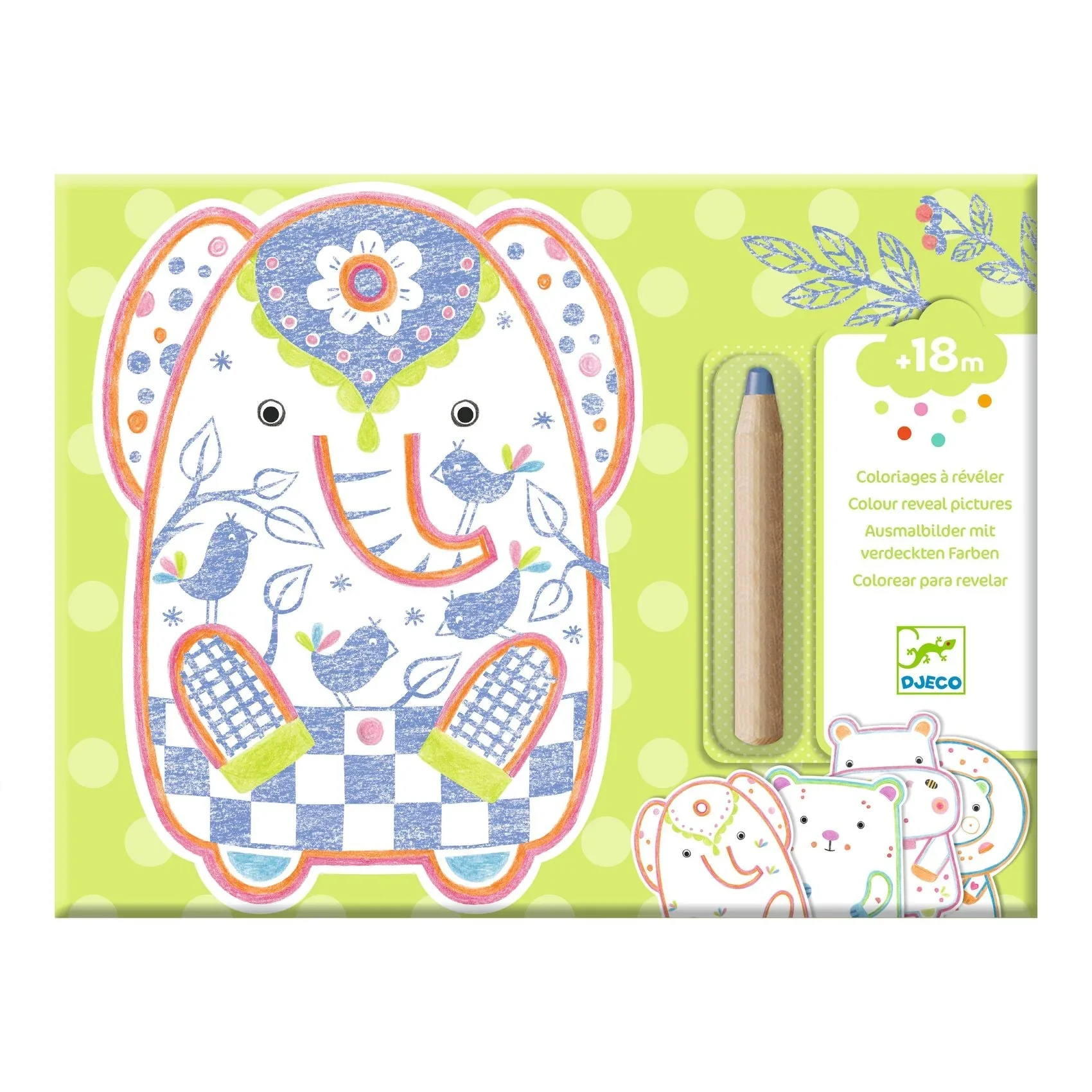 DJ1 Wild Animals Coloring Kit