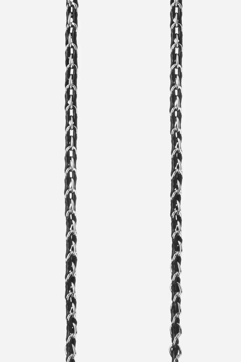 Lou Black Silver Chain