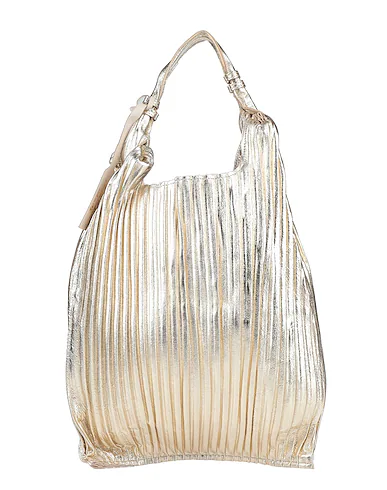 Picasso Plisse White Suede Glitter Handbag