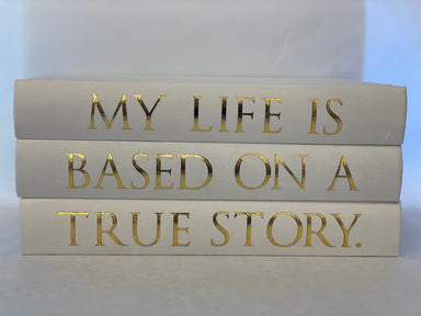 My Life Gold Journal Stack