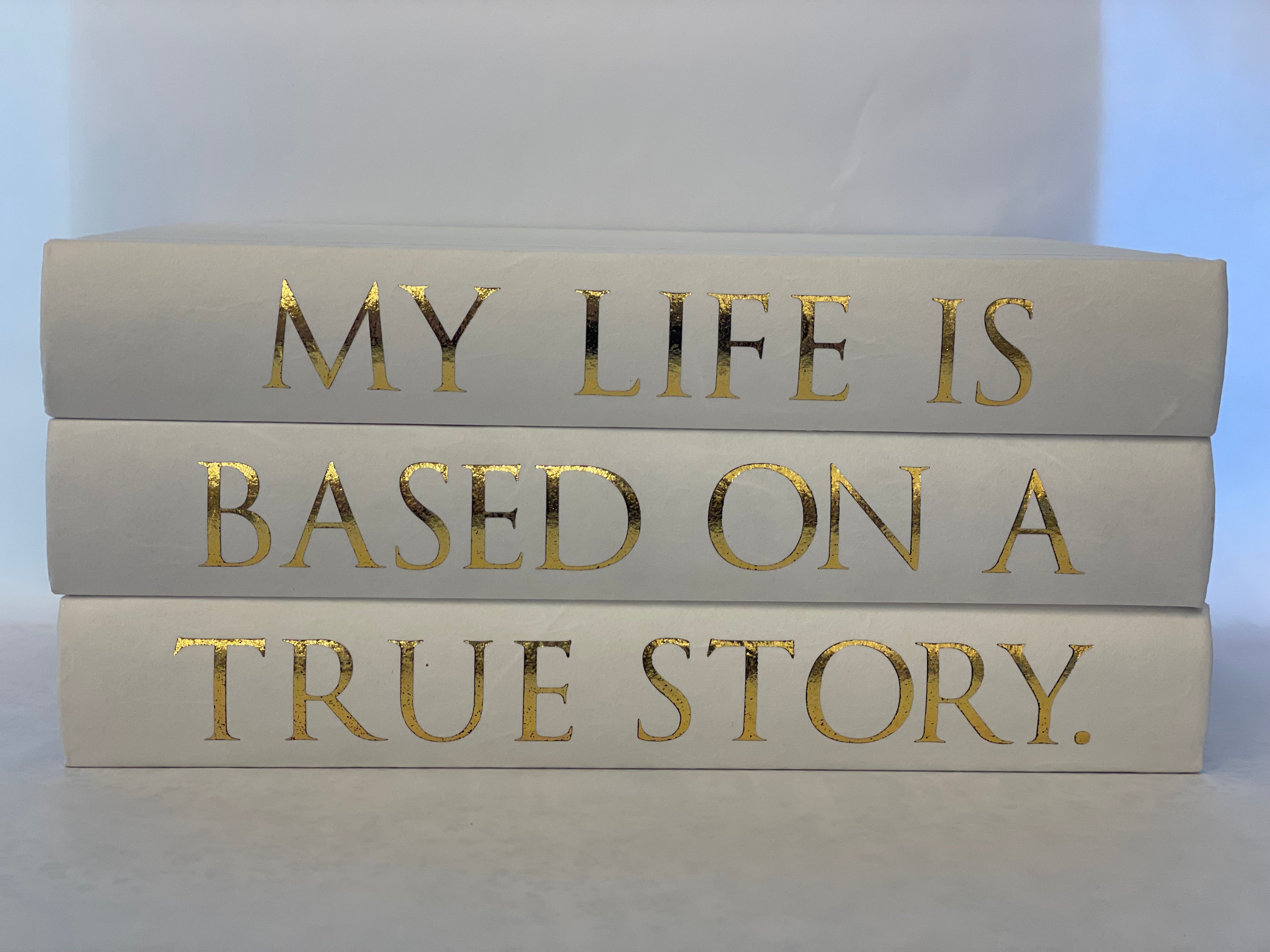 My Life Gold Journal Stack