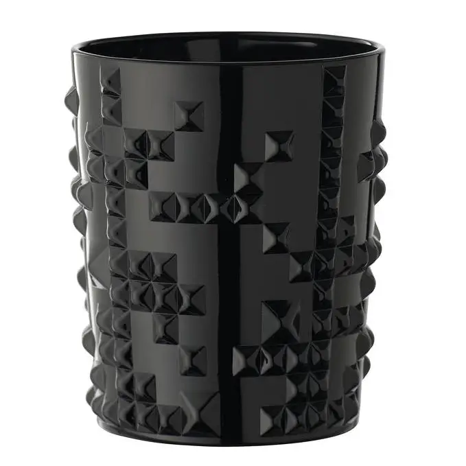 Stud Black Whisky Tumbler Set/2