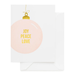 Joy Peace Love Ornament Card