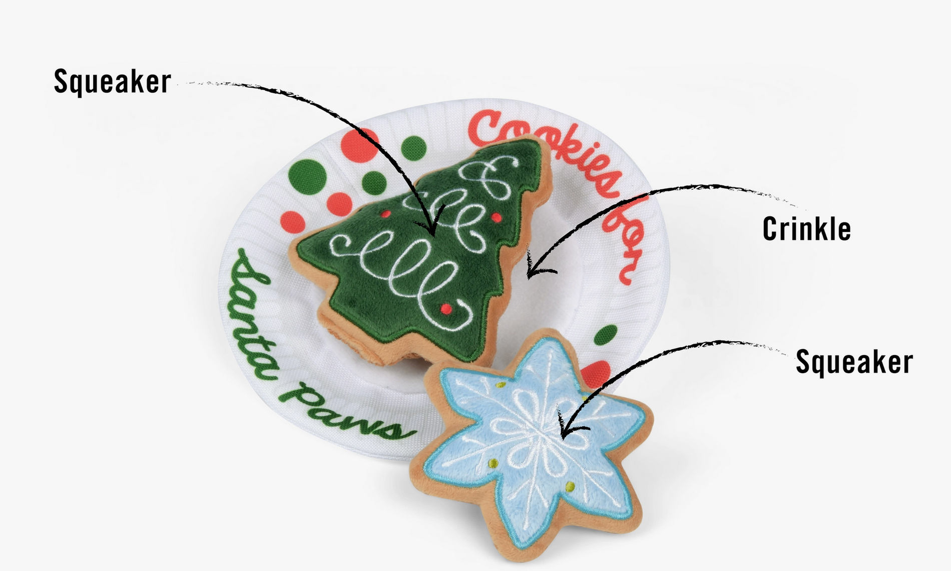 Christmas Eve Cookies Dog Toy
