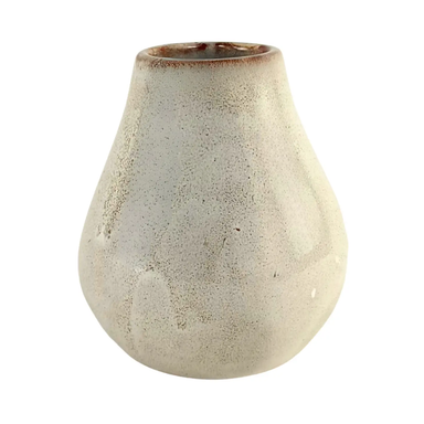 Speckled Oatmeal Mini Tapered Sphere Vase