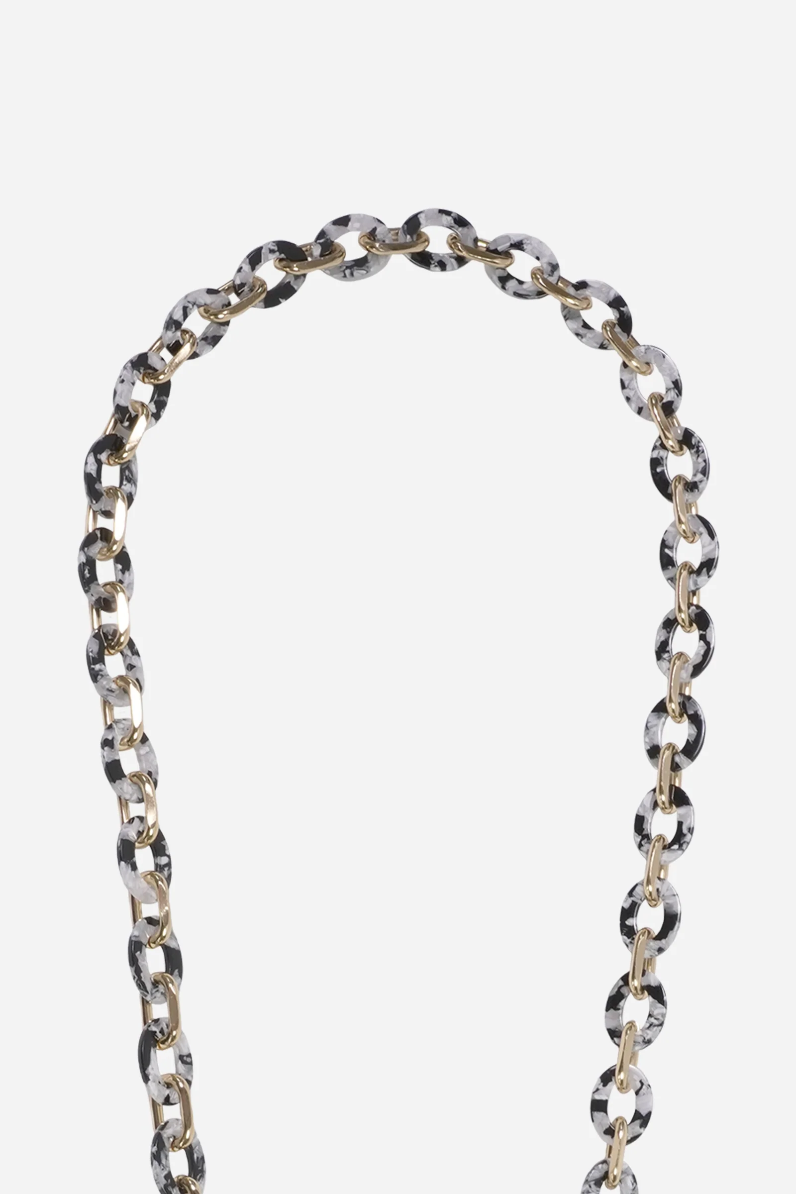Cassy Black Long Phone Chain