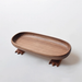 Oval Black Walnut Bigfoot Storage Tray