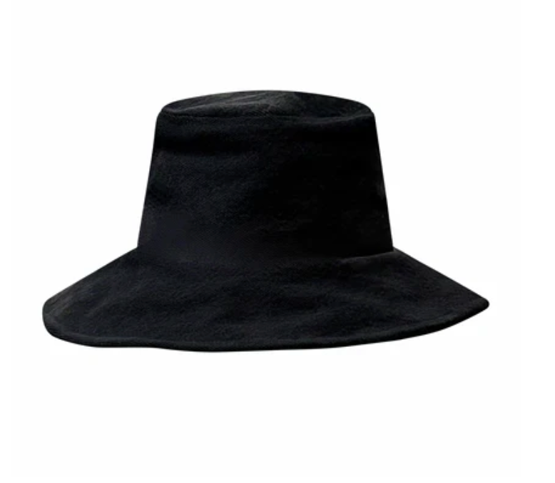 Black Denim Bucket Hat