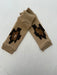 Tan Leopard Cashmere Fingerless Gloves
