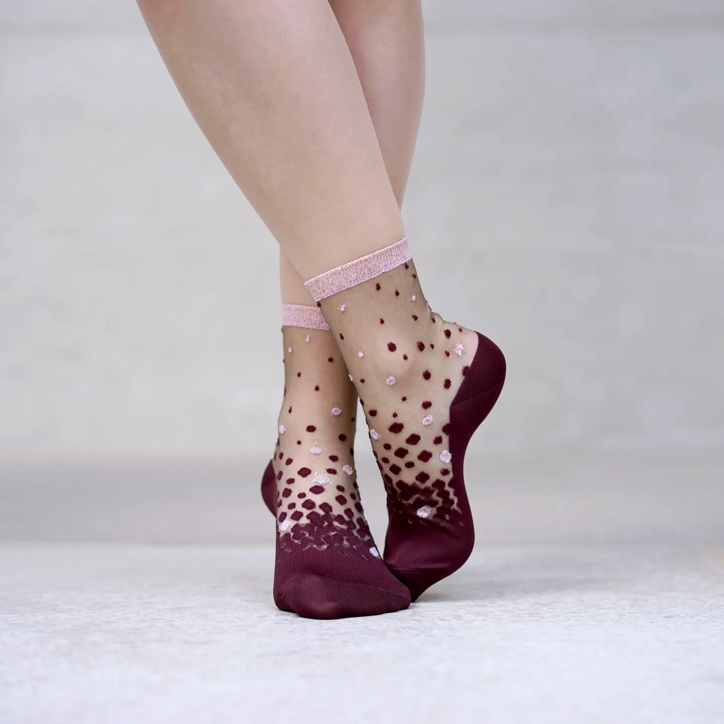 Nakameguro Burgundy Socks 39-41