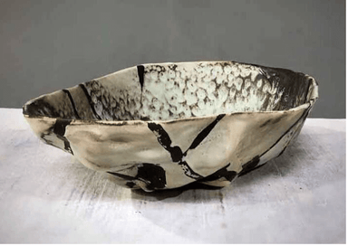 Large Oval Ripple Bowl- Mint