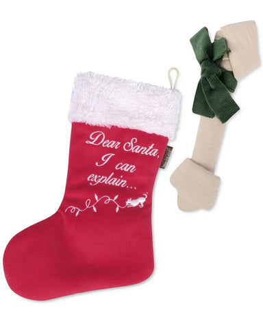 Merry Woofmas Good Dog Stocking Dog Toy