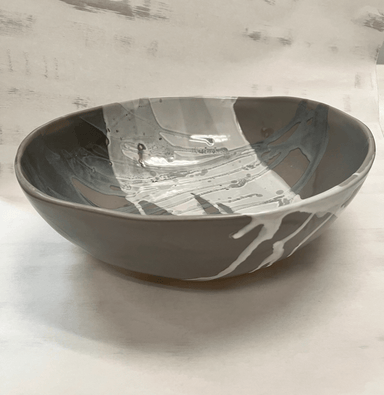 Marble Grey 12" Round Bowl
