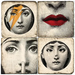 Fornasetti - Tumbled Marble Coasters Set/4