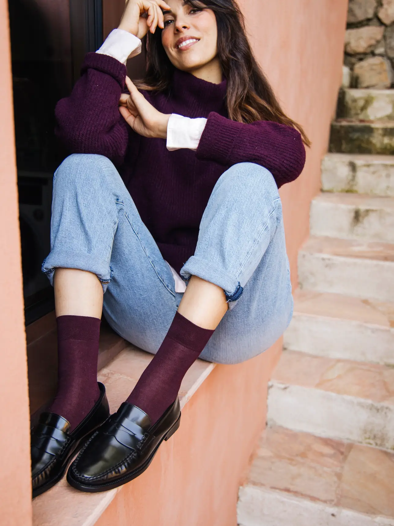 Marianne Heart Socks O/S