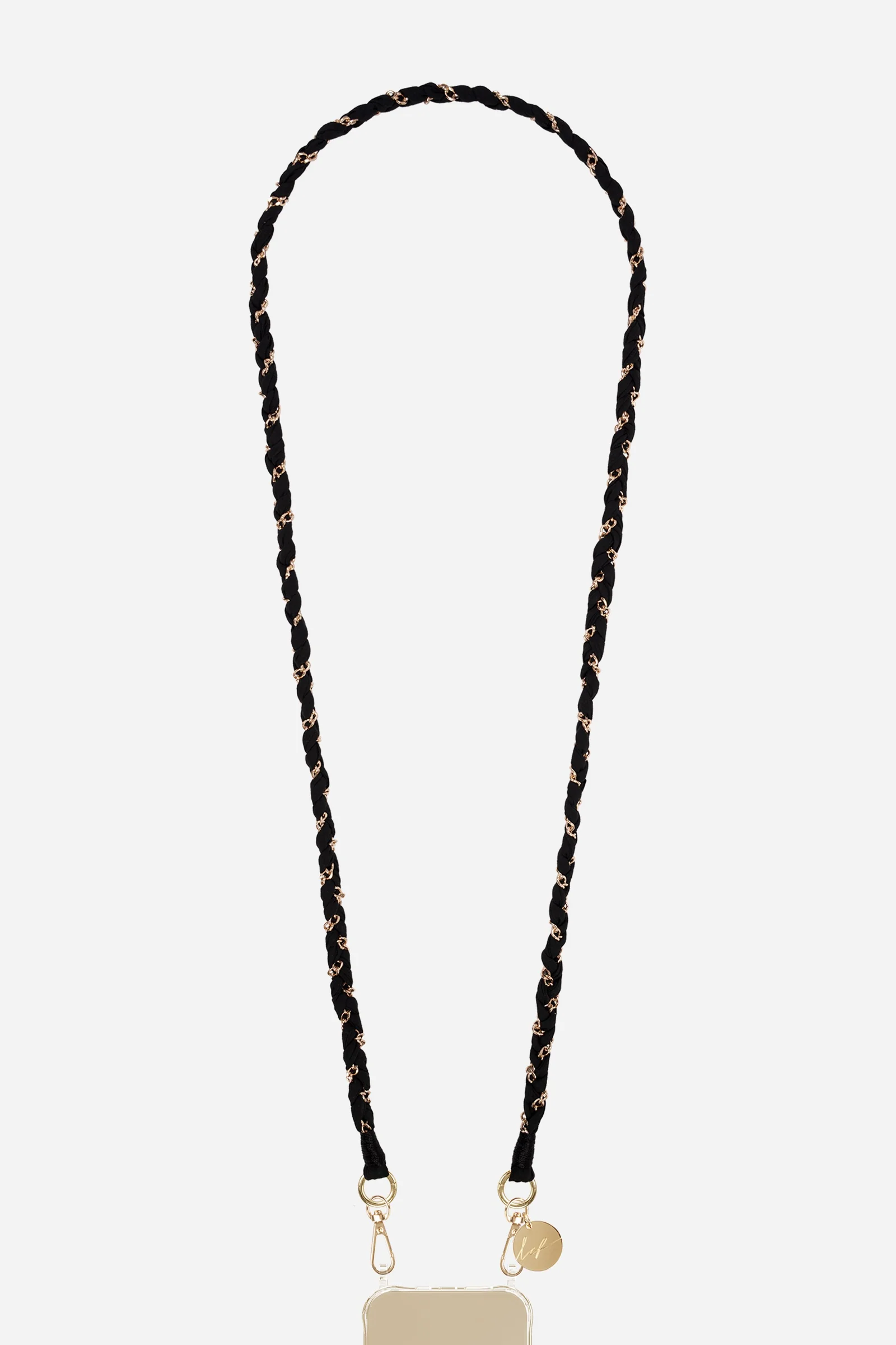 Doha Black Long Phone Chain
