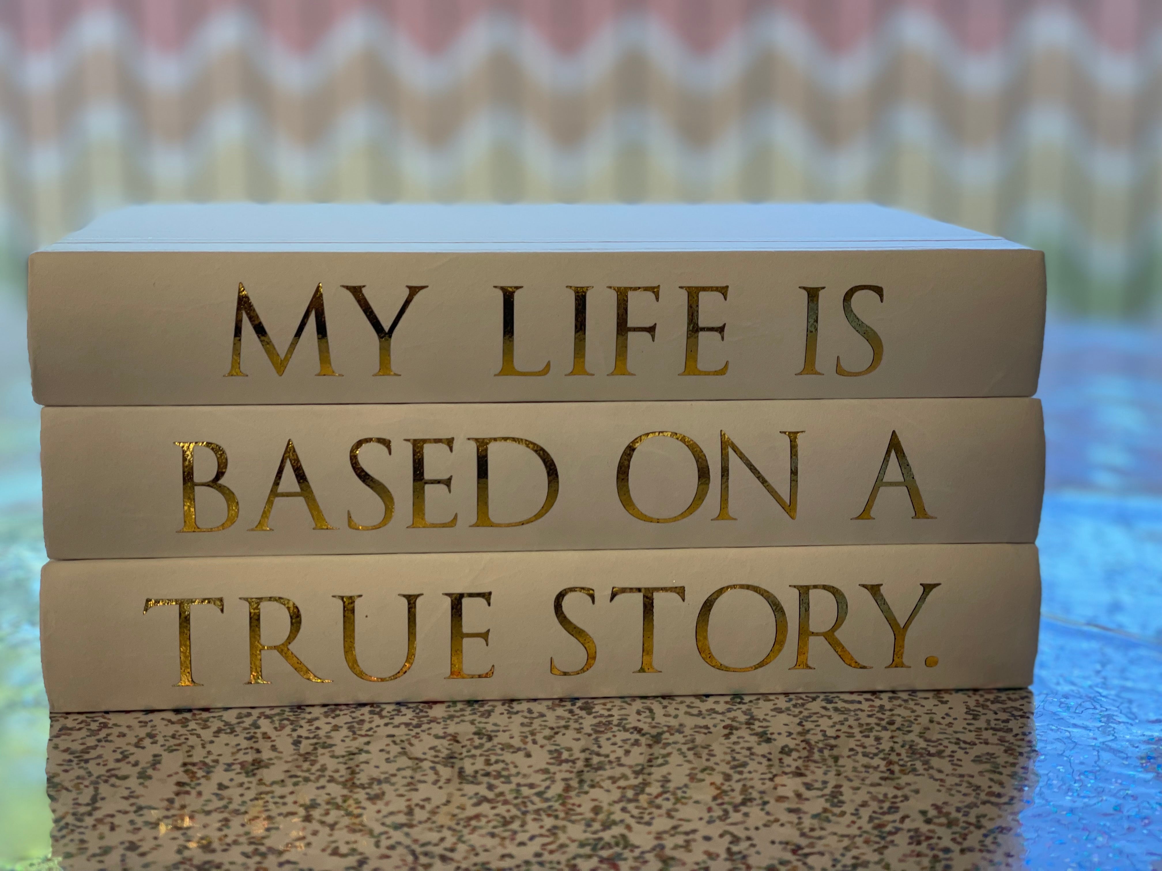 My Life Gold Journal Stack