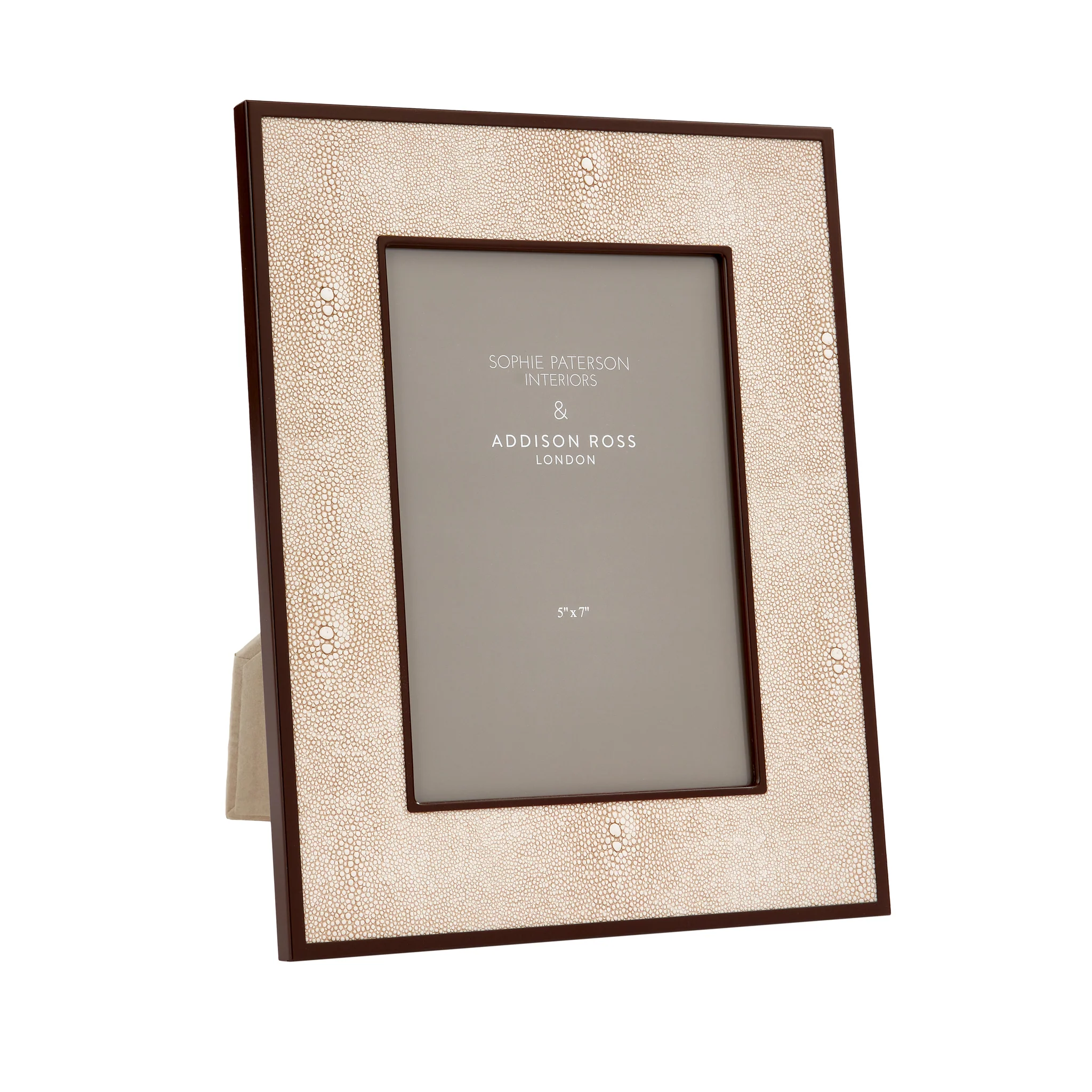 Ecru 5 x 7 Shagreen Frame
