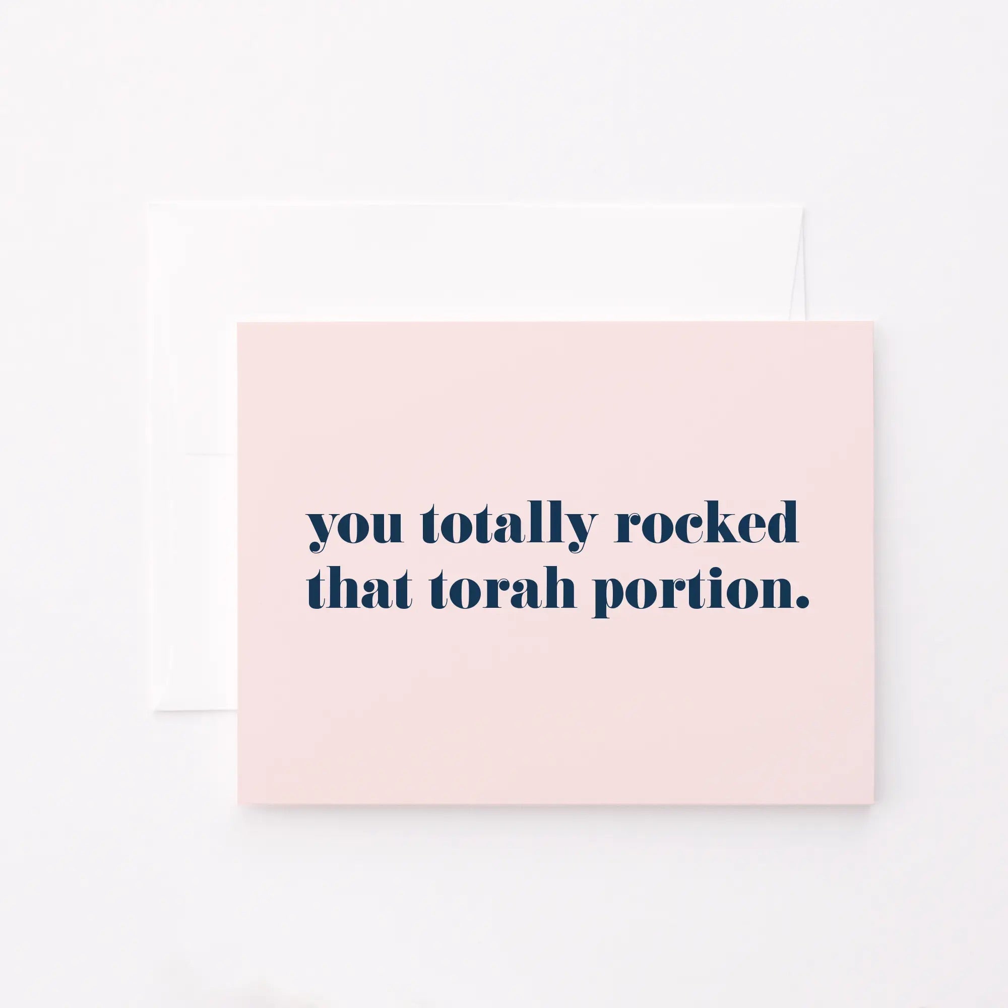 You Totally Rocked that Torah Portion Pink Card