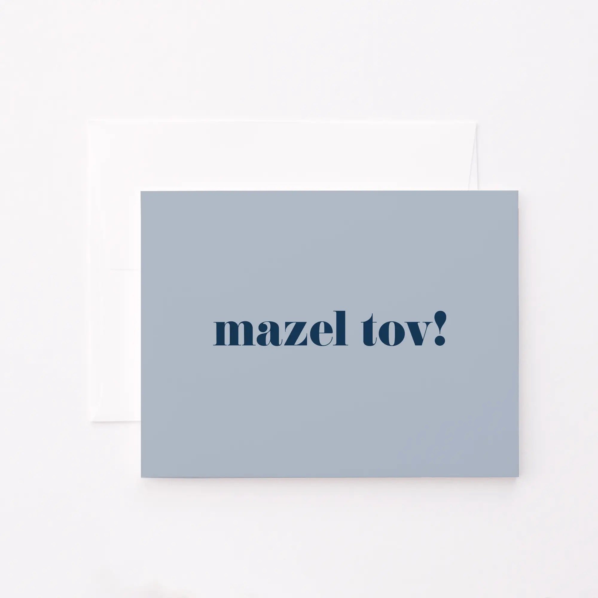 Classic Mazel Tov Blue Card