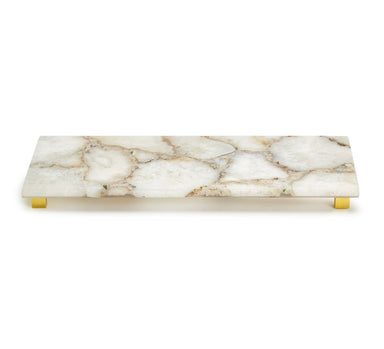 Natural Agate Footed Tray