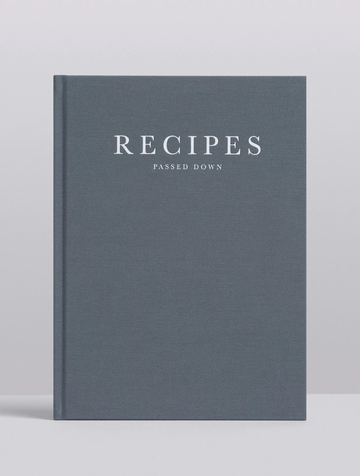 Recipes Passed Down Book in Grey