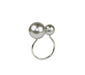 Gray/Silver Pearl Napkin Ring - Set of 4