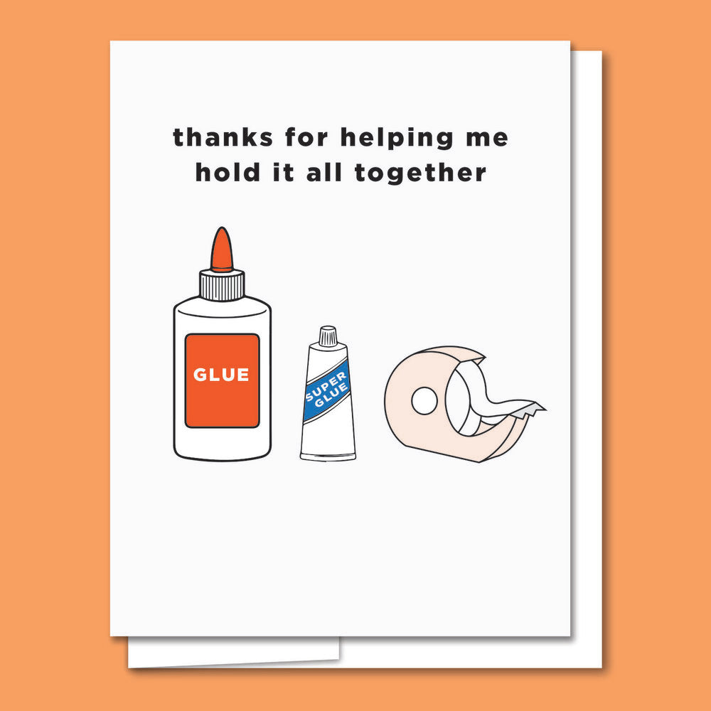 Glue Thank You Card