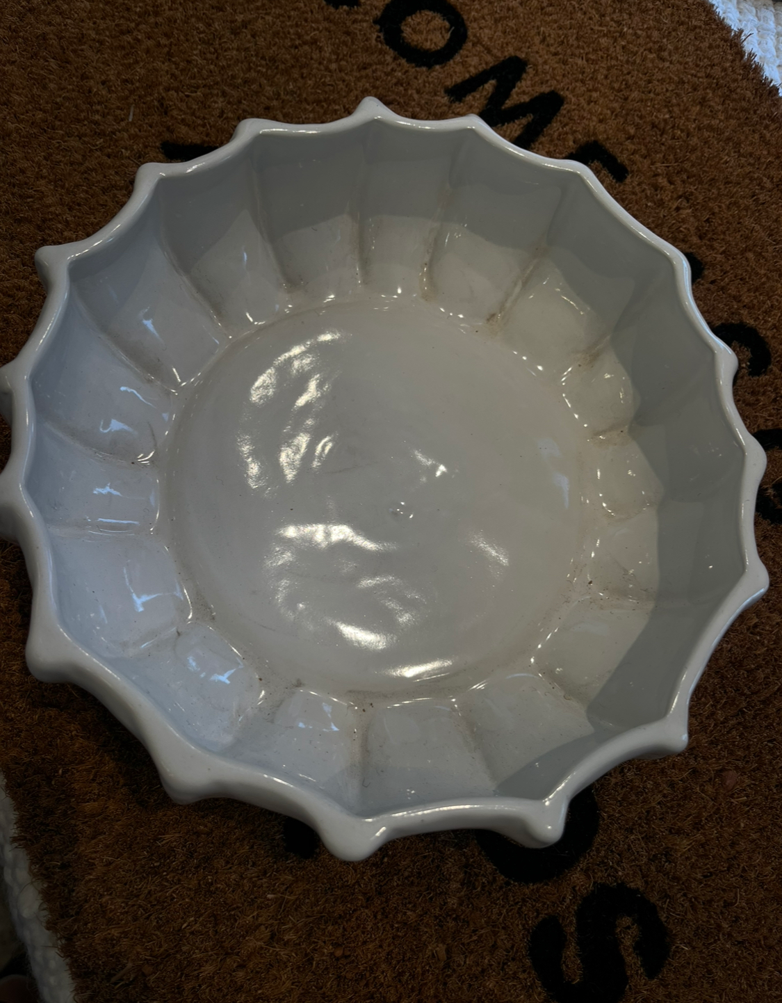 "Seven Hundred Twenty Seven" White Ceramic Bowl