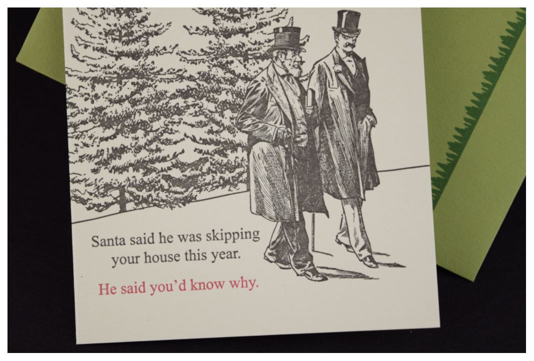 Santa Snub Holiday Card