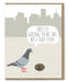 pigeon donut birthday card