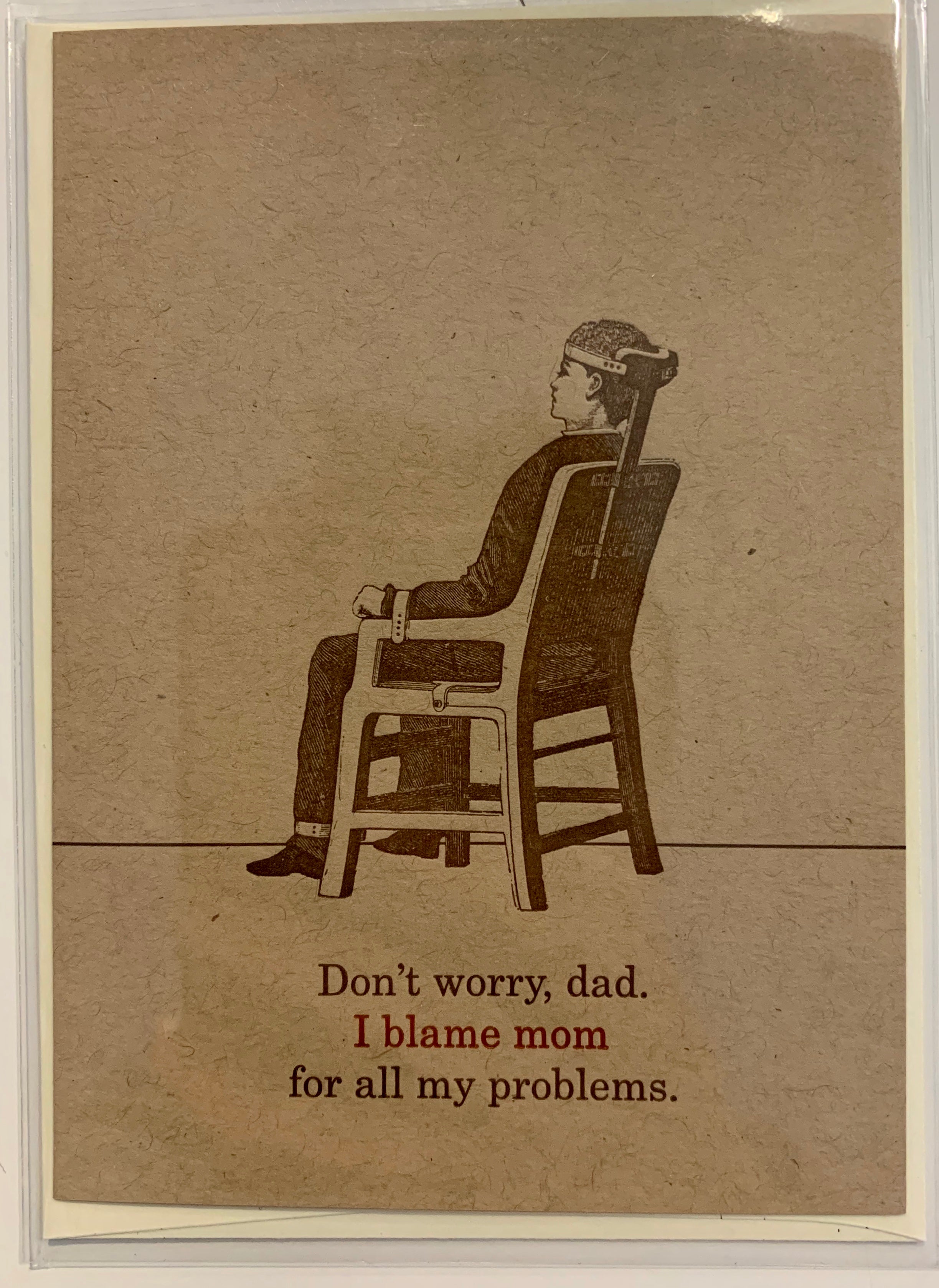 Blame Mom Father's Day Card