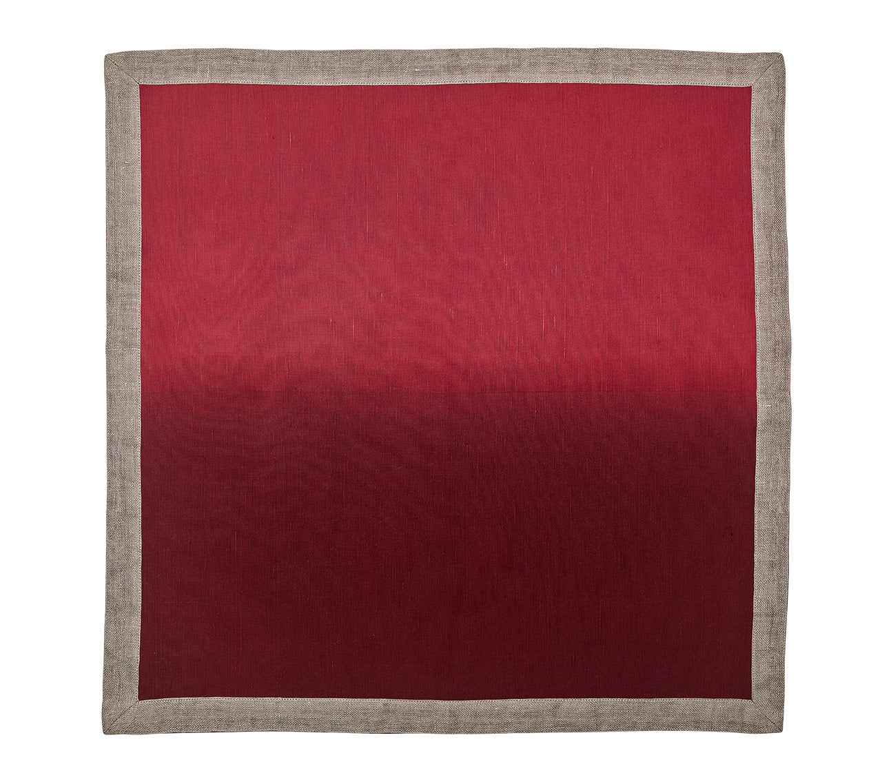 Red/Burgundy Dip Dye Napkin - Set of 4