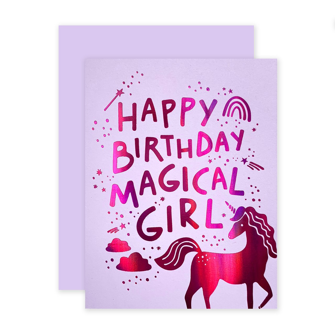 Happy Birthday Magical Girl Card