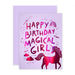 Happy Birthday Magical Girl Card
