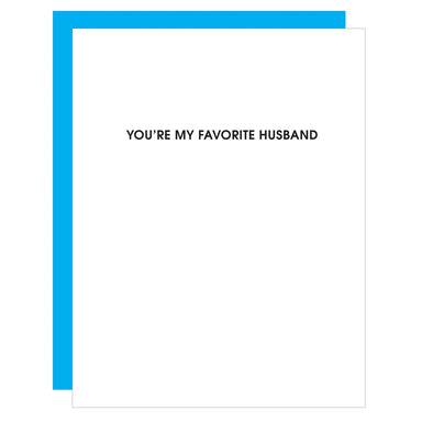 You're My Favorite Husband Card
