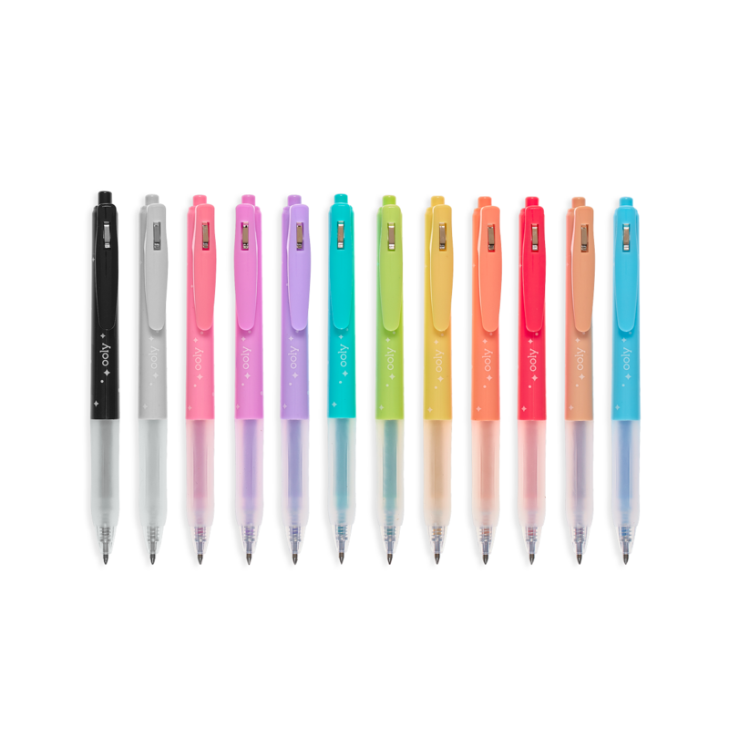 Oh My Glitter Retractable Glitter Gel Pens - Set of 12