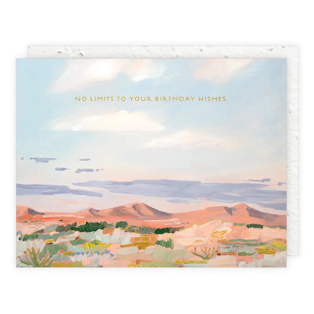 Morning Desert Light Birthday Card