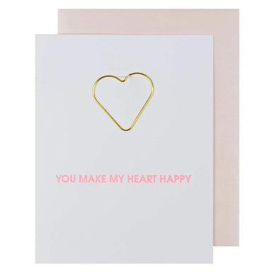 You Make My Heart Happy Paper Clip Card