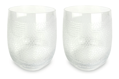 Panthera Clear Double Old Fashioned set of 2