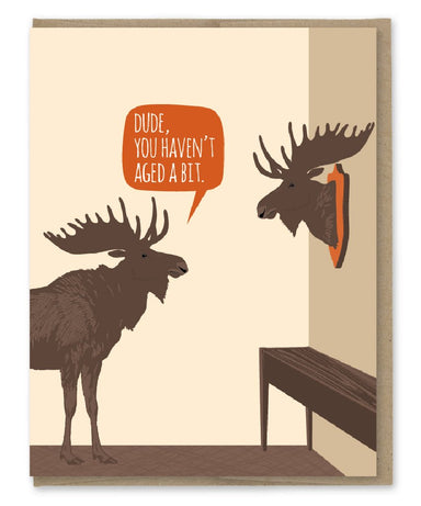 Moose Birthday Card