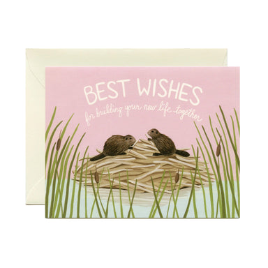Beaver Best Wishes Card